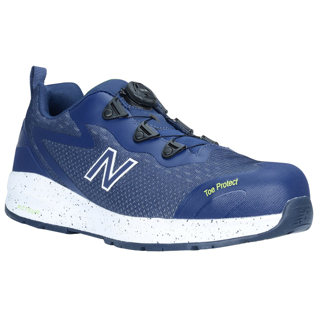 NEW BALANCE Logic Boa S1P Halbschuhe marine-gelb // MIDLOGIBOA